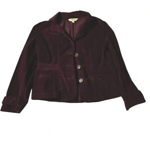 St. John's Bay women's PM Maroon Corduroy Jacket